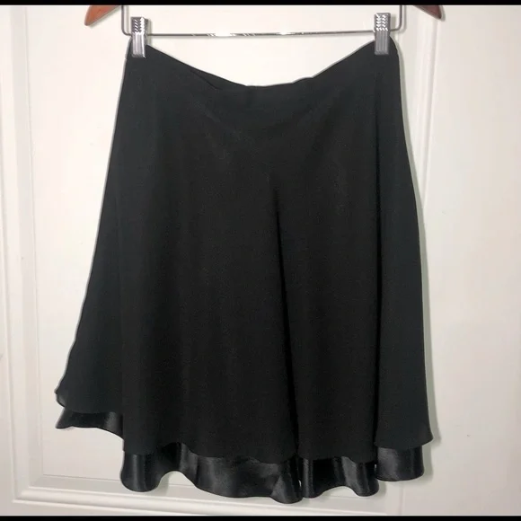Adrianna Papell Evening Essentials Black A-Line Skirt Size 10 - Picture 3 of 6